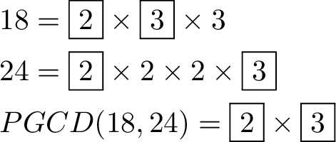 Nombres premiers et diviseurs communs
